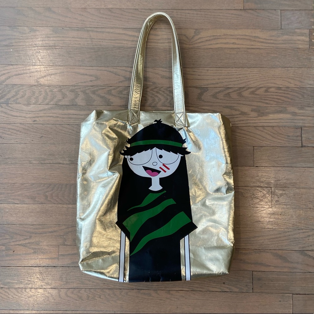 Marc by Marc Jacobs Gold Printed Tote